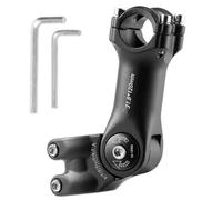 Aoreun Potence de Vélo Réglable ±60°, Potence VTT Tige de Guidon Riser 31,8 mm x120mm, Potence de Guidon en Aluminium avec Clé Hexagonale, Rehausse Guidon VTT Extender pour Vélo, Vélo de Route, BMX