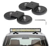 Aoreun Support de Montage de Barre Lumineuse LED à Base Magnétique, 2 Pièces Support de Barre Lumineuse pour Voiture Véhicule Tout-Terrain Phare de Camion Barre Lumineuse de Toit