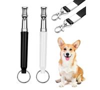 AORHOFJ 2 pcs Paquets De Sifflet Chien, sifflet Ultrason Chien,Sifflet pour Chien pour Le Rappel, Sifflet Ultrason Chien Anti Aboiement, RéGlable Sifflet Ultrason Chien, avec LanièRe