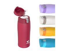 AORIN Gourde Isotherme, 350ml Bouteille Isotherme en Acier Inox 18/8, Bouteilles avec en Paille sans BPA, Réutilisable, Gourde Sport Anti-Fuite pour les Voyage, Sport, Randonnée