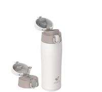 AORIN Gourde Isotherme, 500ml Bouteille Isotherme avec 2 Couvercles, Gourde Enfant en Acier Inox 18/8, Gourde Sport Anti-Fuite, Mug Isotherme sans BPA pour Sport, Extérieur et Quotidien