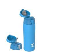 AORIN Gourde Isotherme, 500ml Bouteille Isotherme avec 2 Couvercles, Gourde Enfant en Acier Inox 18/8, Gourde Sport Anti-Fuite, Mug Isotherme sans BPA pour Sport, Extérieur et Quotidien