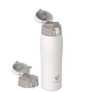 AORIN Gourde Isotherme, 750ml Bouteille Isotherme avec 2 Couvercles, Gourde Enfant en Acier Inox 18/8, Gourde Sport Anti-Fuite, Mug Isotherme sans BPA pour Sport, Extérieur et Quotidien