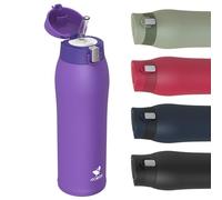 AORIN Gourde Isotherme, 750ml Bouteille Isotherme en Acier Inox 18/8, Bouteilles avec en Paille sans BPA, Réutilisable, Gourde Sport Anti-Fuite pour les Voyage, Sport, Randonnée