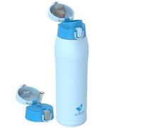 AORIN Gourde Isotherme, 950ml Bouteille Isotherme avec 2 Couvercles, Gourde Enfant en Acier Inox 18/8, Gourde Sport Anti-Fuite, Mug Isotherme sans BPA pour Sport, Extérieur et Quotidien