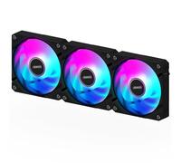 AORUS EZ Lot de 3 ventilateurs à chaîne 120 mm Hydro Dynamic Bearing ARGB Ventilateur pour boîtier d'ordinateur