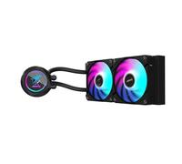 GIGABYTE AORUS WATERFORCE II 240 Refroidisseur liquide pour processeur AIO - 2x ventilateurs ARGB de 120 mm, mécanisme d'emboîtement coulissant, DAISY-CHAIN, compatible avec Intel LGA 1851 et AMD AM5