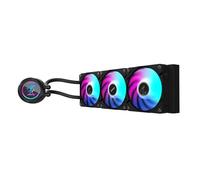 AORUS WATERFORCE II 360 Refroidisseur de processeur liquide, radiateur de 360 mm avec 3 ventilateurs ARGB à faible bruit de 120 mm, compatible avec Intel LGA1700 et AMD AM5 (GP-AORUS WATERFORCE II