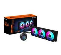 GIGABYTE AORUS WATERFORCE II 360 AIO Refroidisseur liquide pour processeur - 3x ventilateurs ARGB de 120 mm, mécanisme d'emboîtement, DAISY-CHAIN, compatible avec Intel LGA 1851 et AMD AM5