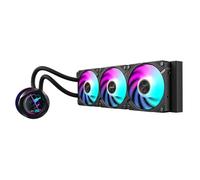 AORUS WATERFORCE X II 360 Refroidisseur de processeur liquide, radiateur de 360 mm avec 3 ventilateurs ARGB à faible bruit de 120 mm, compatible avec Intel LGA1700 et AMD AM5 (GP-AORUS WATERFORCE X II
