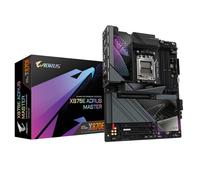 GIGABYTE X870E AORUS MASTER Carte Mère - Prend en charge les processeurs AMD Ryzen 9000, 16+2+2 phases VRM numérique, jusqu'à 8600MHz DDR5 (OC), 3xPCIe 5.0 + 1xPCIe 4.0, Wi-Fi 7, LAN 5GbE, USB 4