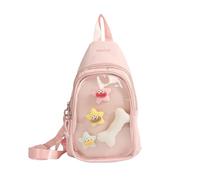 AOSAIXIS Anime À La Mode Voir À Travers Un D'épaule Spacieux Coffre De Sangle Réglable Intérieur Pour Faire Du Shopping Et Accessoire De Cosplay Clair Élégant