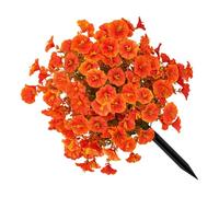 AOSAIXIS Buisson De Fleurs D ' Automne Artificielles avec Piquets, Simulation Fleur Gloire du Matin, Artificielle ' Extérieur pour Jardin, Fleurs en Soie ' Extérieur pour Décoration Jardin