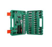 AOSAIXIS Ensemble De Clés À Cliquet Professionnel 53pcs Outils Avec Tige D'extension Bit Et Boîte Des Organisateurs Pour Le Travail Mécanique