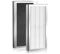 Aosnom Lot de 2 filtres 3 en 1 compatibles avec les purificateurs d'air Medify MA-40 MA-40B et MA-40W, pour pièce #ME-40, H13 HEPA et charbon actif
