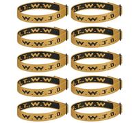 Aospkle Lot de 10 bracelets chrétiens WWJD pour homme et femme - Cadeaux chrétiens - Bracelets WWJD - What would Jesus Do, Fibre de polyester, Pas de gemme