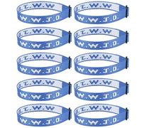 Aospkle Lot de 10 bracelets chrétiens WWJD pour homme et femme - Cadeaux chrétiens - Bracelets WWJD - What would Jesus Do, Fibre de polyester, Pas de gemme