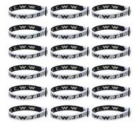 Aospkle Lot de 18 bracelets chrétiens WWJD pour homme et femme, cadeaux Jésus en vrac, bracelets WWJD - Bracelet What Would Jesus Do, Fibre de polyester, Pas de gemme