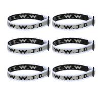 Aospkle Lot de 6/12 bracelets WWJD pour femmes et hommes, cadeaux chrétiens, bracelets WWJD - Bracelets « What would Jesus Do », Fibre de polyester, Pas de gemme