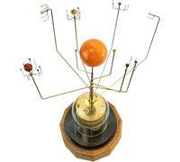 Aosrioylt Clockwork Solar System Model, Creative Artificial Orrery Kit, Nine Planets and Solar Model, Functional Vintage Decor with Sun, Earth, Moon & Mars for Space Enthusiasts, Housewarming, Office