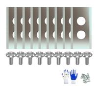 Aosrioylt Lames De Rechange pour Tondeuse Robot Mammotion Luba Et Yuka, Toutes Séries, Robustes Et en Titane.(Silver*9)