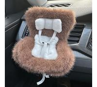 Aosrioylt Siège Auto pour Poupée Labubu, Siège Auto Labubu pour Décoration De Voiture, Siège Auto pour Poupée avec Coussin en Fourrure Douce, Have a Seat Labubu, Siège Auto pour Poupée Bébé(E)