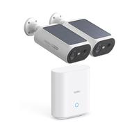 Aosu 2K Caméra Surveillance Extérieure sans Fil, Base+ 2 Cam, sans Frais Mensuels, 3MP WiFi Solaire Caméra Exterieur À Batterie,