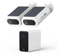 AOSU 4K UHD AI Camera Exterieur sans Fil Solaire 2-Cam Kit avec HomeCortex Reconnaissance faciale & Analyse comportementale Détection des personnes véhicules animaux 32GB Locale & 16TB Extensible IP65