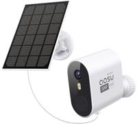 aosu 7S Caméra de Surveillance extérieure Solaire supplémentaire, sans Base Domestique, résolution 5 MP, Grand Angle 166°, (Uniquement en Tant qu'accessoire aosuBase)
