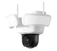 aosu Caméra de Surveillance Extérieur, 3K 5MP Camera Surveillance WiFi Exterieure avec 2600 lumens Projecteur 3 PIR Couverture,360 Degrés Détection AI Humaine Camera Surveillance