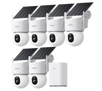 aosu D1 Max 4K 8MP Camera Extérieure sans Fil Solaire, 360° PTZ, AI + PIR