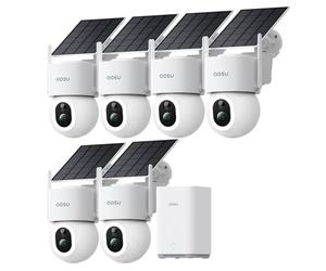 aosu D1 Max 4K 8MP Camera Extérieure sans Fil Solaire, 360° PTZ, AI + PIR