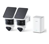 aosu T2 Pro 3K Caméra de sécurité extérieure Solaire sans Fil Kit 2 Caméras
