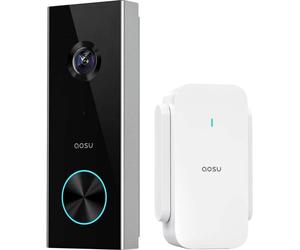 Aosu V8P Interphone vidéo Wi-Fi Set complet 1 pièce gris, blanc