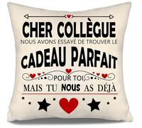 Aosumin Cher collègue Nous Avons essayé de trouver Le Cadeau Parfait pour toi mais tu Nous as déjà Housses de Coussin pour collègues pour Hommes Anniversaire Cadeau de Noël (Cher collègue-b)