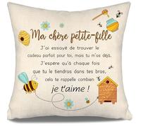 Aosumin Ma chère Petite-Fille Ma chère nièce J’AI essayé de trouver Le Cadeau Parfait pour toi mais tu m’as déjà Housses de Coussin Anniversaire Graduation Cadeau de Noël(Petite-Fille - a)