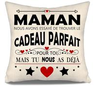 Aosumin Maman Nous Avons essayé de trouver Le Cadeau Parfait pour toi mais tu Nous as déjà Housses de Coussin Amusantes pour Maman Cadeau d'anniversaire Fête des mères Cadeau de Noël (Maman-b)
