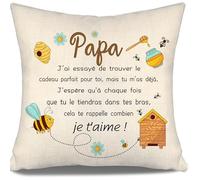 Aosumin Papa J’AI essayé de trouver Le Cadeau Parfait pour toi mais tu m’as déjà Housses de Coussin pour Papa de Fille Fils Drôle de Cadeau Anniversaire Fête des Pères Cadeau de Noël (Papa-a)