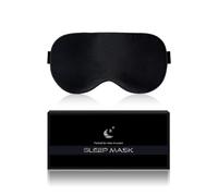 Aosun Masque de sommeil en soie pour les personnes dormant sur le côté, 22 mommes, 100% pure soie de mûrier biologique, pour homme et femme, 99% bloquant la lumière, avec bande élastique réglable