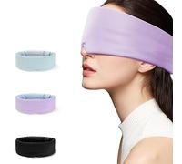 Aosun Masque de sommeil pour homme et femme - Pour les personnes dormant sur le côté - Doux et confortable - Doux pour la peau et respirant - Masque de sommeil bloquant la lumière avec fermeture