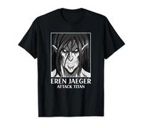 AOT Eren Jaeger Titan Form Modern Portrait Action Anime T-Shirt