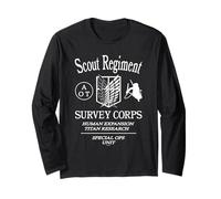 AOT Scout Regiment Special Ops Survey Corp Logo Anime Manche Longue