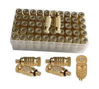 AOTAKE 90PCS Buse Brumisateur en Laiton Haute Pression Buse de Pulvérisation de Bruine Buses de Brumisation en Laiton pour Le système de Refroidissement extérieur, Irrigation de Jardin (Size : 0.5mm)