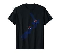 Aotearoa Drapeau de la Nouvelle-Zélande Carte Nouvelle-Zélande en langues du monde T-Shirt