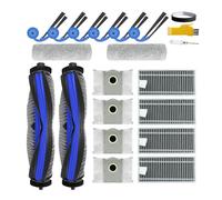 aotengou Accessoires pour ECOVACS DEEBOT X9 Pro Omni / X9 Pro Robot aspirateur 19 packs 2 brosses principales, 4 filtres, 6 brosses latérales, 2 serpillières à rouleau, 4 sacs, 1 bande de pare-chocs