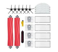 aotengou Accessoires pour roborock S7 Pro Ultra S7 Max Ultra S7 MaxV Ultra Robot Aspirateur Pièces de rechange 20 Packs 2 Brosses principales & 4 Filtres & 6 Brosses latérales & 4 Chiffons & 4 Sacs