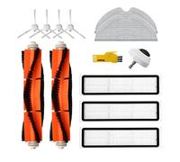 aotengou Kit d'accessoires de rechange pour aspirateur robot Dreame L10 Pro Dreame D9 12 packs 2 brosses principales, 3 filtres, 4 brosses latérales, 2 vadrouilles et 1 roue avant