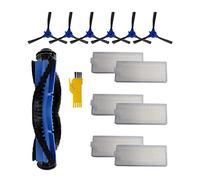 aotengou Kit d'accessoires de remplacement pour l'aspirateur robot Cecotec Conga 2290 Ultra & Titanium 13 paquets 1 brosse principale & 6 filtres & 6 brosses latérales