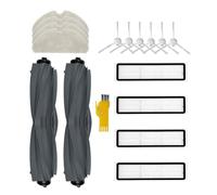 aotengou Kit d'accessoires pour aspirateur robot Dreame D10s D10s Pro D9 Max Gen 2 Pièces de rechange 16 paquets 2 brosses principales, 4 filtres, 6 brosses latérales, 4 serpillières