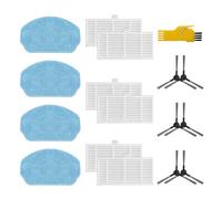 aotengou Kit d'accessoires pour Cecotec Conga 999 Origin X-Treme & 999 Origin Genesis & 999 Origin X-Treme X Robot Aspirateur Pièces de rechange 16 Packs 6 Filtres, 6 Brosses latérales, 4 Chiffons de